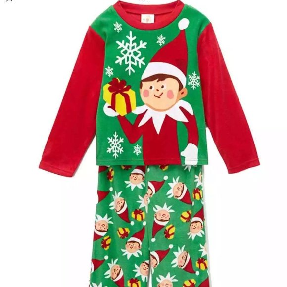 NEW Boys Elf On The Shelf Fleece Pajamas NWT 3T - Picture 1 of 4